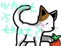 고양이 : 딸기를누른다 스케치판 ,sketchpan