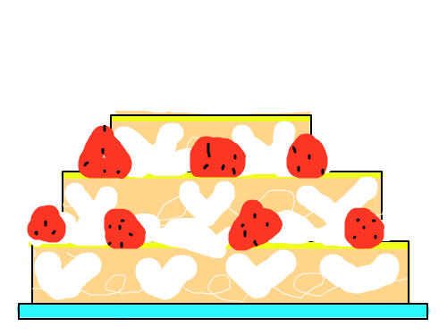 생일 케이크 : 생일때먹는거 스케치판 ,sketchpan