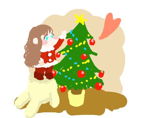 메리 : 크리스마스 스케치판 ,sketchpan