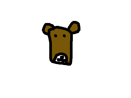 네모난 곰돌이 : 네모난 곰돌이를 그리다 스케치판 ,sketchpan