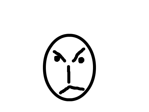 화내는얼굴 : 화내는모습을 그렸다 스케치판 ,sketchpan