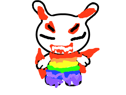 괴수토끼 : 이로 말할수 없는 모습을 가진 토끼 괴토끼라 불린다.... 스케치판 ,sketchpan