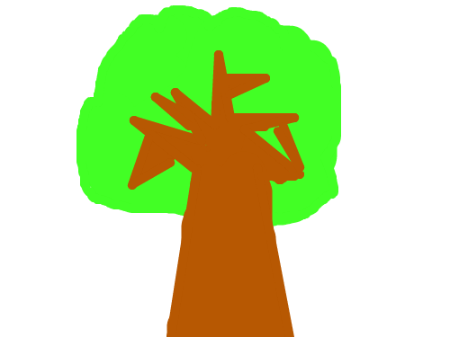 나무 : 보통 나무 스케치판 ,sketchpan