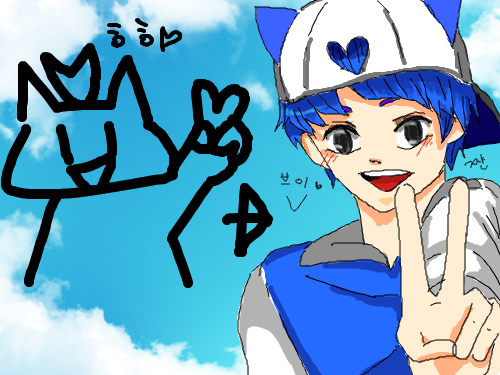 브이 : 기쁜나무 스케치판 ,sketchpan