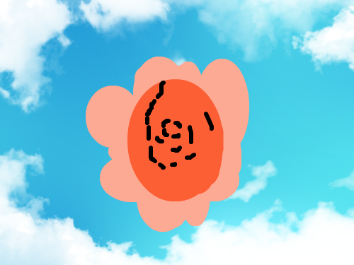 하늘 꽃 : 날아다니는 곷 스케치판 ,sketchpan