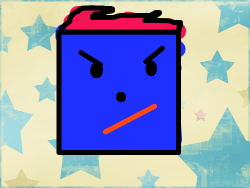 네모얼굴 : 네모얼굴을 그려보았다 스케치판 ,sketchpan