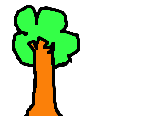 나무 : 나무를 그려보았다 스케치판 ,sketchpan