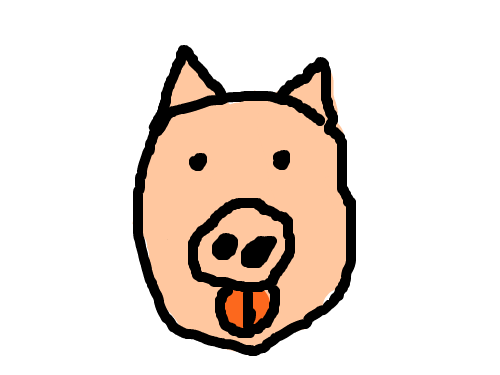 뚱뚱한돼지 : 돼지를그려보아 스케치판 ,sketchpan