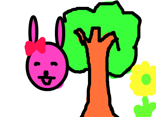 나무와토끼와꽃 : 산풍경을 그려보았다 스케치판 ,sketchpan