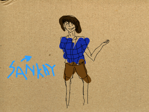 산케 : 대충 이렇게 생겼습메 스케치판 ,sketchpan