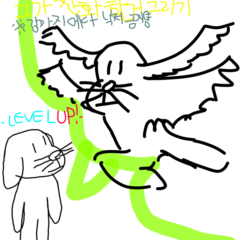 날개가 4개.. : 날개가 4개나있어! 머단해! 스케치판 ,sketchpan