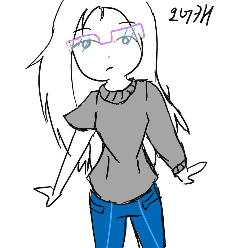 오너캐 참 .. : 오너캐 참 오랜만운 아니지만 오랜만에 그려보네.. 스케치판 ,sketchpan