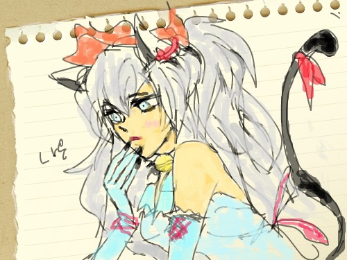 고양이 : 그냥 이어그리기 스케치판 ,sketchpan