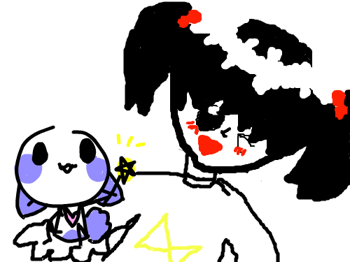 - : 요정을 들고있는아이 스케치판 ,sketchpan