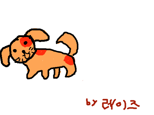 덩강아지 : 얼룩무늬덩강아지 스케치판 ,sketchpan