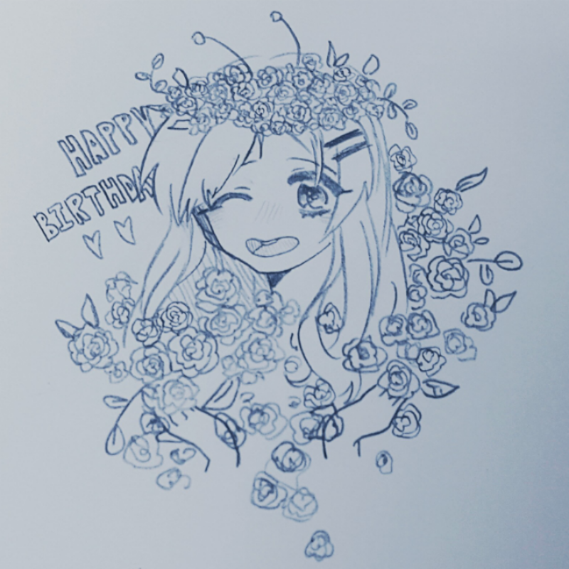 녹차님ㅁ이.. : 녹차님ㅁ이생일축전그려주셔따..!!!넘나이쁜골ㄹ....감사드려오! (€●￦●€ 스케치판 ,sketchpan