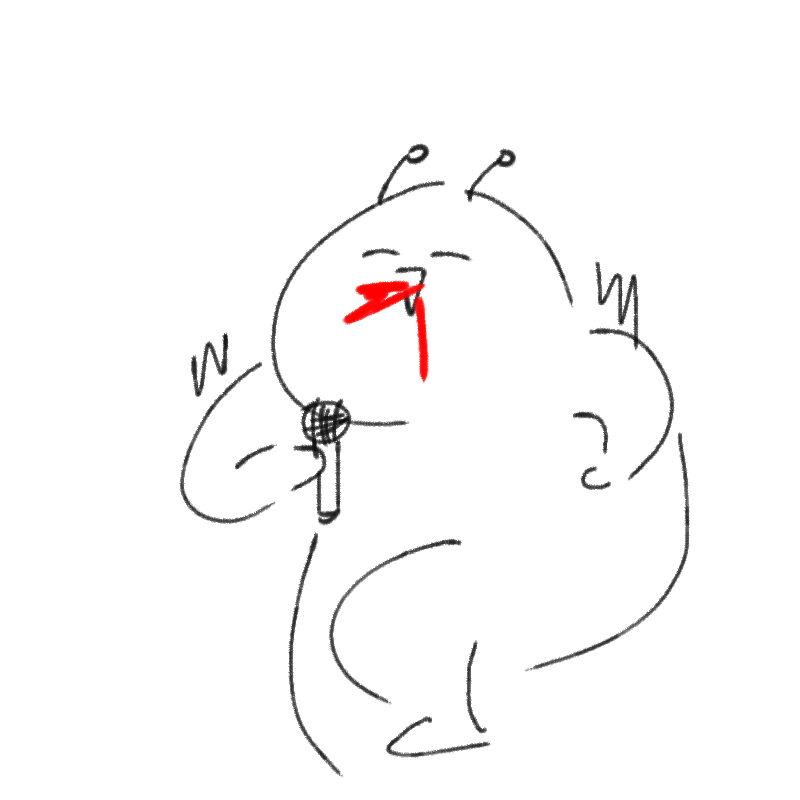 시험끝나서.. : 시험끝나서 토모다치들이랑 노래방와서일본노래열창중이다... ((목나감 스케치판 ,sketchpan