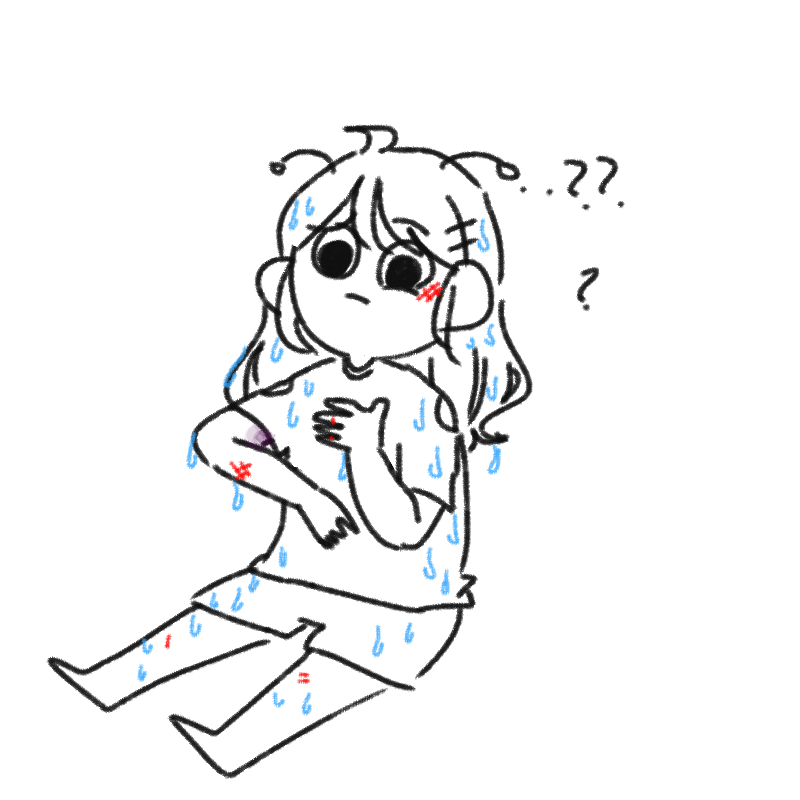 캠핑왓는데.. : 캠핑왓는데 계곡에서정신없이난리치다가 나와보니뭔가 상처많이났엇다(●￦●€ 스케치판 ,sketchpan