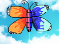 나비 : 나비가 날고 있다. 스케치판 ,sketchpan