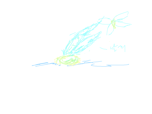 날개 : 요정의죽음 스케치판 ,sketchpan