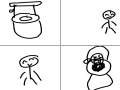화장실에 빠졌어~> : 화장실에 빠졌어~> 스케치판 ,sketchpan