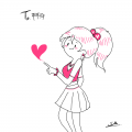 (어탐긂체.. : (어탐긂체리퀘)
핑크핑크 예쁜소녀♡ 스케치판 ,sketchpan