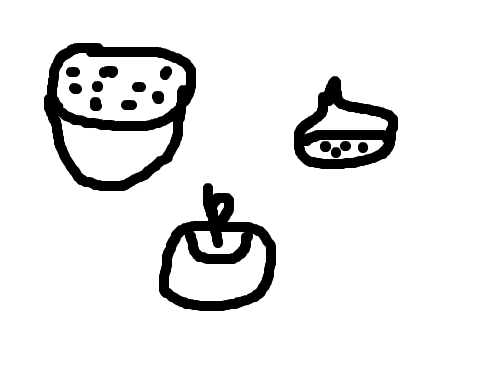 나만의 도토리,.사과,밤 : 내가 그린 과일 스케치판 ,sketchpan