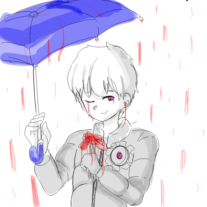 피,우산,톱.. : 피,우산,톱니바퀴 연성(?)완료 스케치판 ,sketchpan