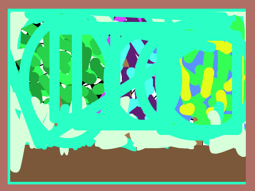 괴상한나라 : 나무와하늘이 이상해서 괴상한나라 스케치판 ,sketchpan