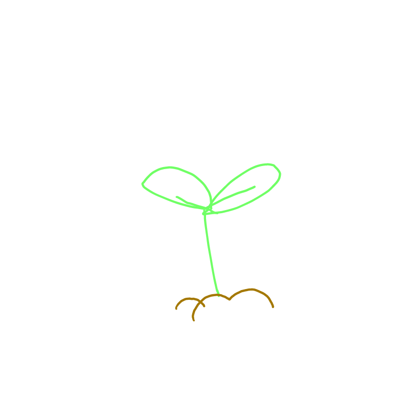 새싹 간단.. : 새싹 간단하게 그리기 스케치판 ,sketchpan