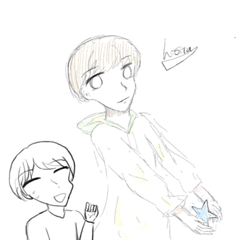 그냥 낙서.. : 그냥 낙서겸.... 재자캐(사람)중에 호시타가 잴 좋드라고요 ...그냥그렇다구요 스케치판 ,sketchpan