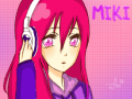 MIKI★ : 보컬로이드의 미키에요 ...옷이 틀려서 아닌것 같을 수도 잇어요 스케치판 ,sketchpan