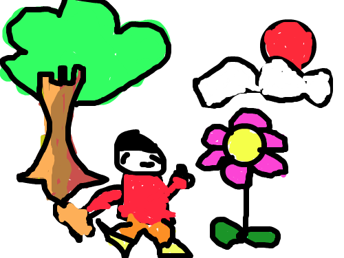 자연 : 공기좋고 스케치판 ,sketchpan