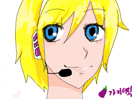 카가미네 린 : 아우...익숙하지가 않네요=_=;a 스케치판 ,sketchpan