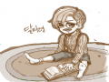 독서 : 독서 스케치판 ,sketchpan