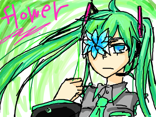 하츠네미쿠 : 아 이거 진짜 사이툴하다가 하니깐 뭐 발로그렸나 스케치판 ,sketchpan