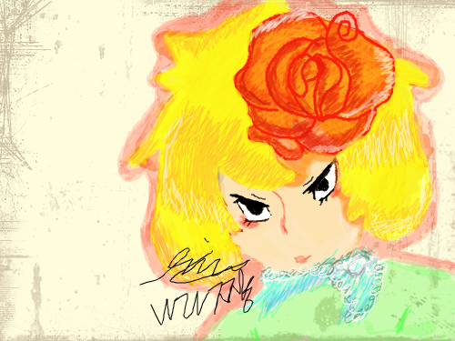 [나 라 쨩] 타블렛 두번째 작품 : 순간 아이디어가 떠올라 중간에 새로 바꿧습니다. 서투르지만 노력해서 열심히 하겠습니다. 스케치판 ,sketchpan