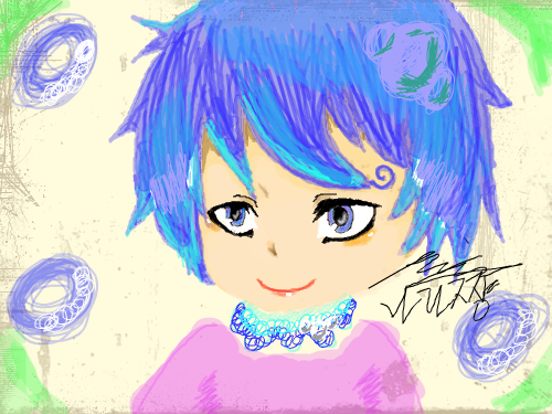 [나 라 쨩] 타블렛 세번째 작품 : 캐릭터의 얼굴에 신경을 많이 쓴 편입니다. 손의 인대가 나갈것 같군요, 스케치판 ,sketchpan