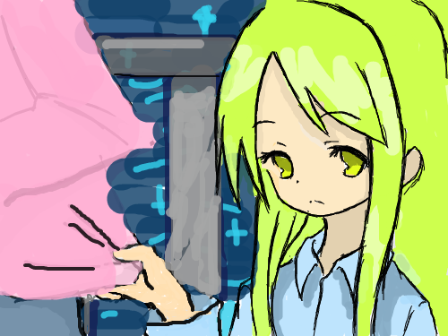 색칠하기 : 밤 중에 한강에서 어머니를 놓칠까봐 옷자락을 꼭 쥐고있는 아이를 칠했습니다. 스케치판 ,sketchpan