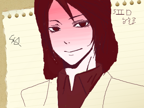 여자 : 훈남을 못생긴 여자로 ㄱ- 스케치판 ,sketchpan