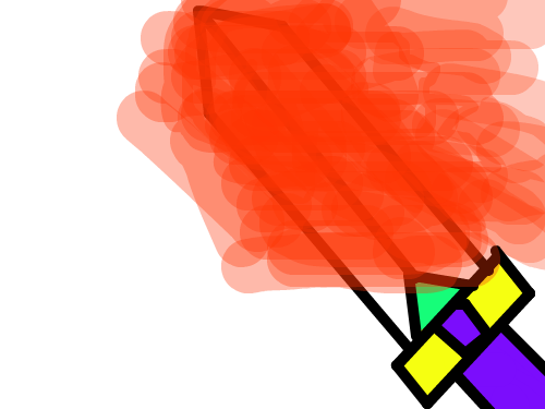 화염의 검 : 불이 좀 그렇다.. 스케치판 ,sketchpan