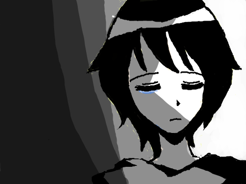 어둠속에서.. : 나의쓸쓸한 마음이랄까...그런걸 표현한 작품 ㅎㅎ 스케치판 ,sketchpan