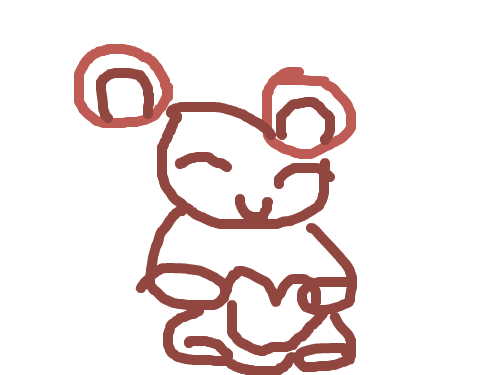 곰돌이 : 곰돌이가만들어지는장면 스케치판 ,sketchpan