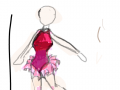 발레리나 : 하다만거 스케치판 ,sketchpan