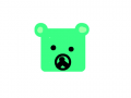 네모곰 : 네모난 얼굴의곰 스케치판 ,sketchpan