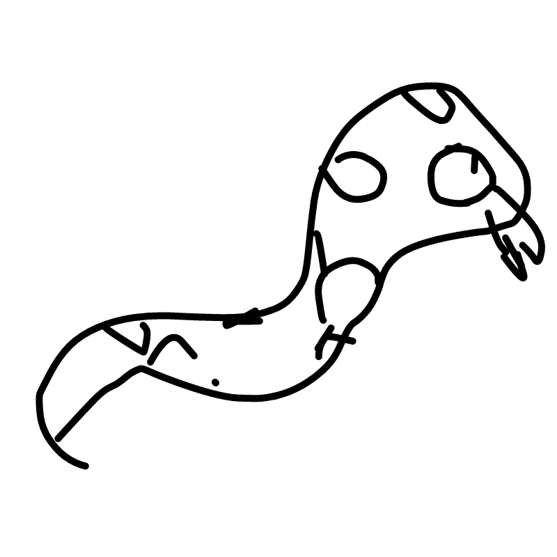 뱀 : 뱀 스케치판 ,sketchpan