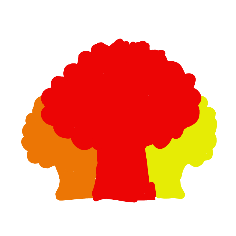 알록달록 3.. : 알록달록 3나무들 스케치판 ,sketchpan