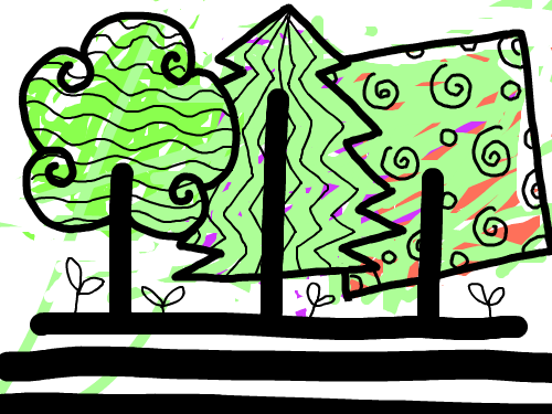 신수아 : 나무? 스케치판 ,sketchpan