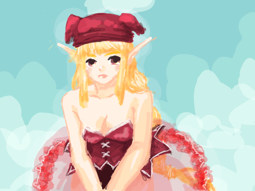 마비노기 레드서큐 : 제목그대로에요! 아웅 이걸루 첨그려보는데 이거 좀 신기하네요.. 스케치판 ,sketchpan