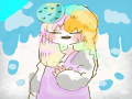아이스크림.. : 아이스크림 의인화입니다!!!~~^^ 스케치판 ,sketchpan